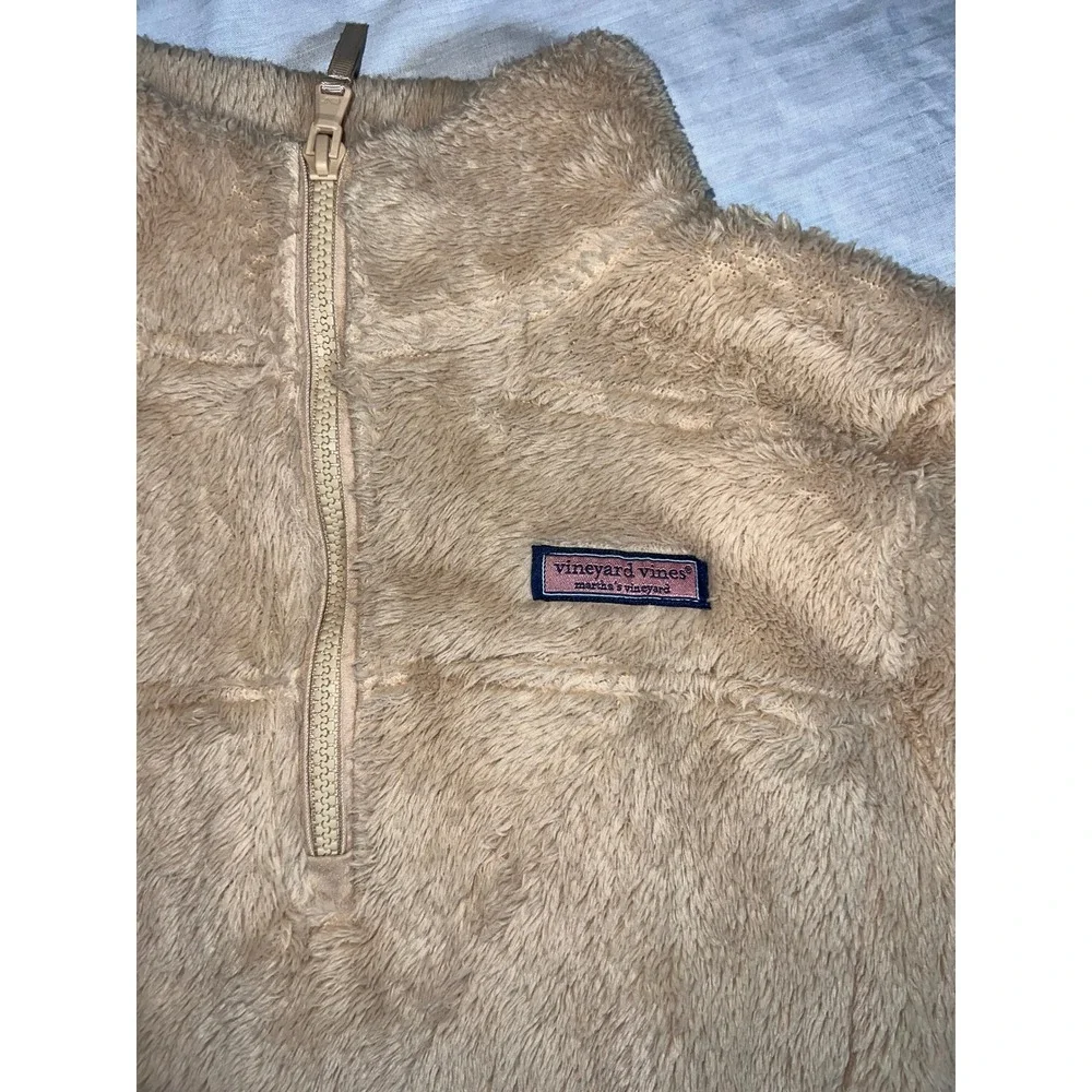 Vineyard Vines The Shep Shirt Fuzzy Fleece Quarter Zip‎ Pullover Women's Medium
